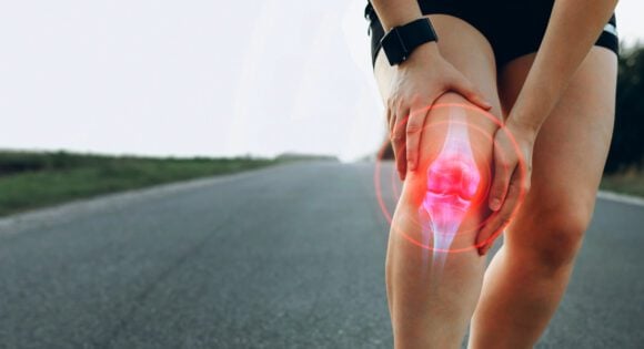 Runner with knee pain