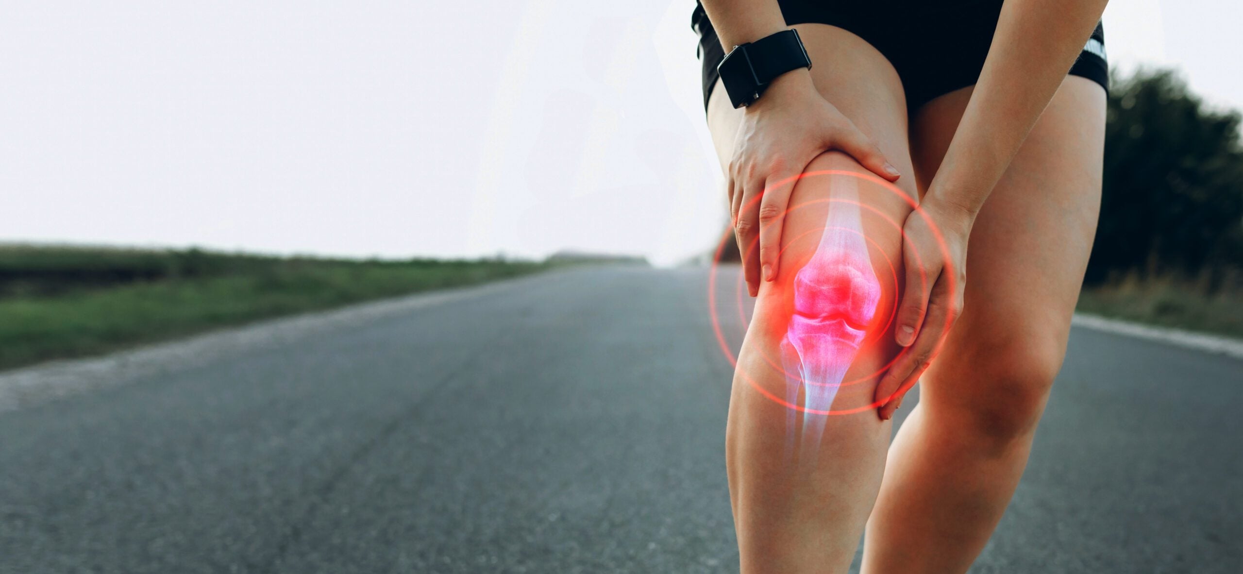 Runner with knee pain